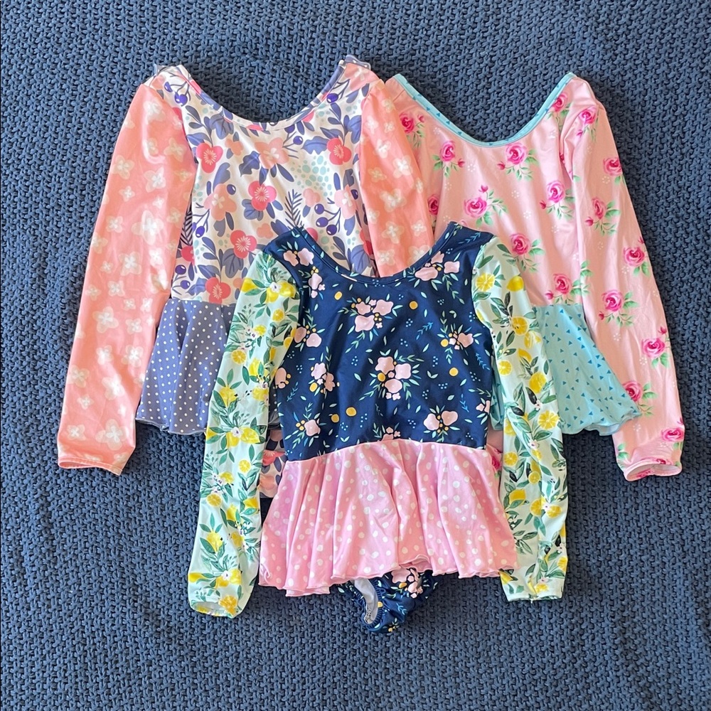 Floral Long Sleeve leotards